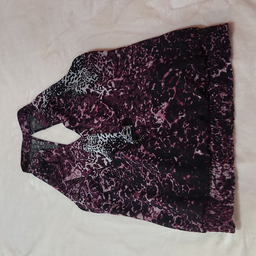 GUESS Animal print top, size small.